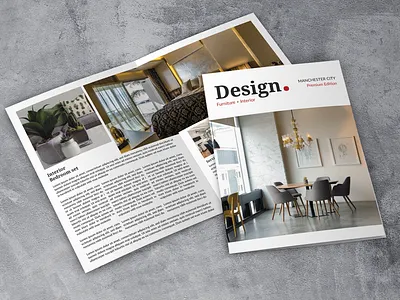 Interior & Furniture Catalog adobe illustrator adobe photoshop bifold brochure business catalog corporate creative design furniture graphic interior layout lookbook magazine print professional template vector