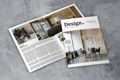 Interior & Furniture Catalog adobe illustrator adobe photoshop bifold brochure business catalog corporate creative design furniture graphic interior layout lookbook magazine print professional template vector