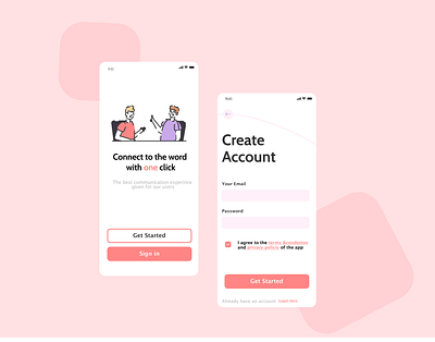 Sign up form dailyuichallenge minimal mobile modern design