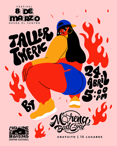 Twerk dancing design digital illustration girls illustration lettering poster poster art