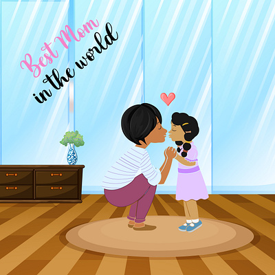 children book illustration childrens book graphic design illustration illustration art love mom vector