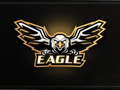 Eagle Mascot Logo angry art bird branding design e sports eagle falcon hawk illustration logo mascot mascot logo vector