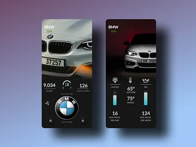 BMW Mobile Car App bmw bmw app bmw starter car car remote car starter car system cars design mercedes benz mobile car mobile car app remote starter typography ui uiux uiuxdesign ux ux design