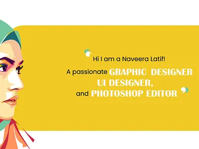 portfolio page graphic design illustration vector web page