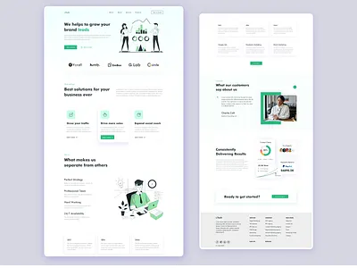 Digital Agency agency website clean design design homepage landingpage minimal ui ui design uiux visual design web webdesign website design