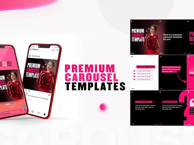 PREMIUM CAROUSEL TEMPLATE | We CreativeHeads carousel instagram carousel instagram post social media design social media post template social media posts