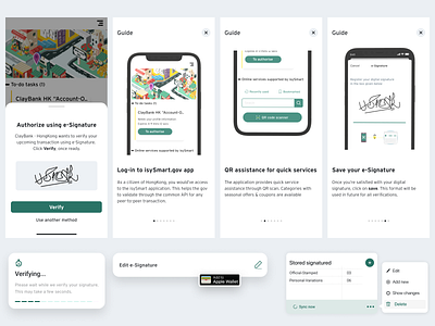 Guide Components - Onboarding 3d authorization banking component concept design guide information onboarding payments qr sms ui ux vector