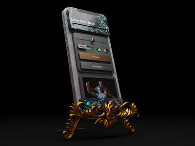 User Interface Monument NFT 3d classic design illustration lucas haas nft nftart ui design user interface