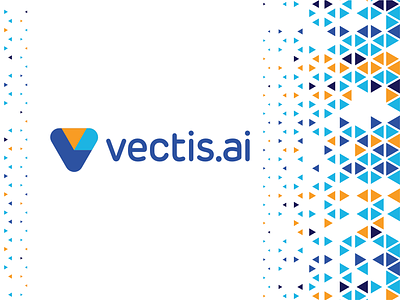 vectis ai, analytics + artificial intelligence, saas logo design ai artificial intelligence brand identity branding cloud based collaborative colorful corporate pattern data analytics data engineering letter mark monogram lever logo logo design machine learning saas stationery design tech technology v