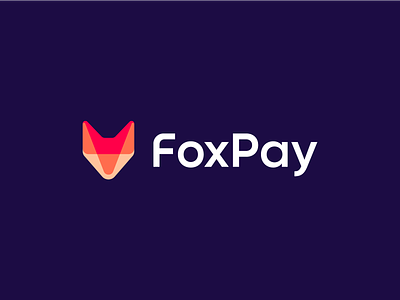 FoxPay animal branding finance fox logo mascot payment startup symbol tech technology