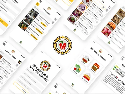 MTL on mange/Eat MTL: progressive web application app design logo minimal mobile mobile app mobile design mobile ui mobile ux ui ux