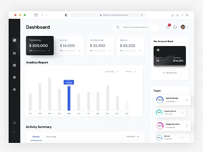 UI Dashboard Design admin admin panel appdesign branding dashboard design graphic design graphs modern ui sidebare ui user ux