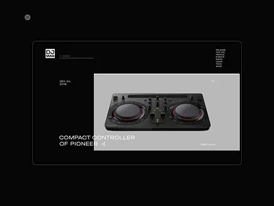 DJ Mag. Tech list animation app design minimal photoshop typography ui ux web website