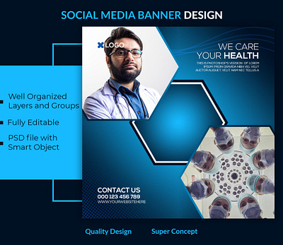 Social media post clean design designer fb fb ads fb banner fb cover fb post flat graphic design instagram instagram banner instagram post instagram stories medical medical care medical design medicine minimal