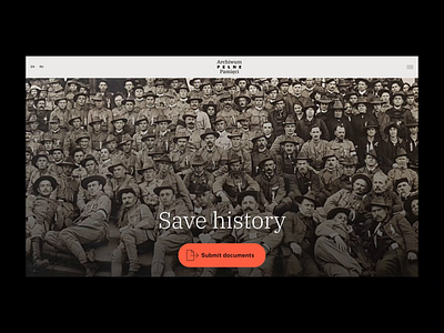 The Archive Full of Memory animation branding design graphic design history typography ui web web design website wordpress