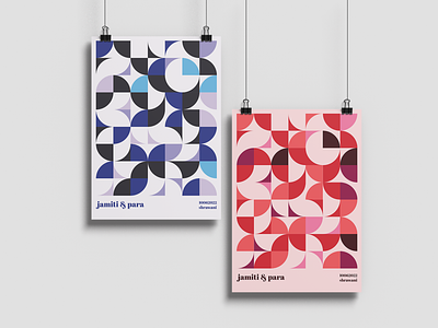 Jamiti & Para art artwork branding cover design geometric geometry illustration minimal poster vector