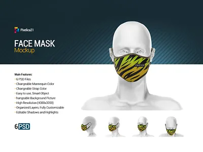 Face Mask Mockup 3d mockup accessory adult apparel branding clothing corona coronavirus covid 19 disposable mask disposable medical mask dust dust protection fabric face mask fashion mask logo medical face mask medical mask mock up