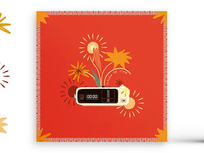 The hour of the star behance clock fabric fashion flat illustration illustration pattern shine texture