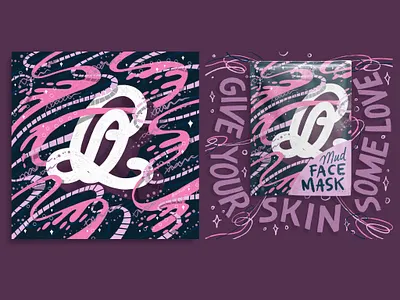 2021 36DOT Series - Letter Q advertising design commercial art editorial art face mask flowing fluid hand lettering illustration intricate mockup packaging pattern procreate ribbons typography whimsical