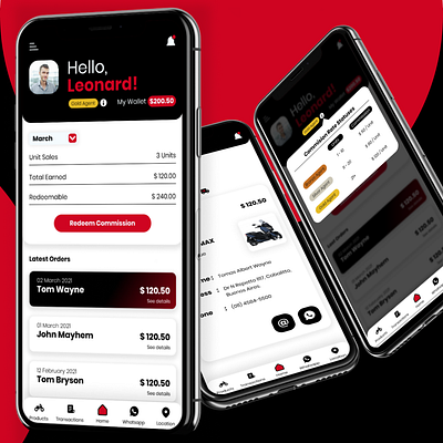 Mobile UI Design App For Motorcycle Sales Agent app branding dailyui design minimal mobile app design mobile ui motorcyle sales page uiux