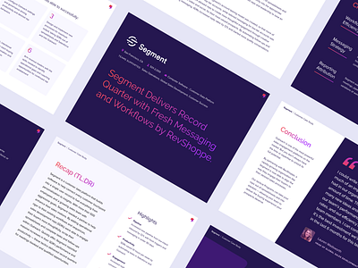 Success Story | RevShoppe + Segment brand case study clientstory deck deck design design layout presentation report revshoppe segment successstory