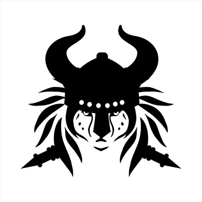 tribal tattoo viking lion head illustration and vector logo abstract animal art background beast black cartoon character design dog drawing e sports element emblem face fantasy mammal mascot white wildlife