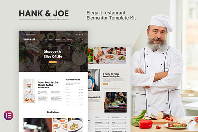 Elegant Restaurant Elementor Template Kit design elegant elementor restaurant template ui ux website