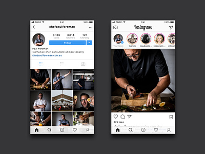 Content strategy for Paul Foreman Chef. branding chef branding content design content strategy design digital designer foodie instagram instagram post restaurant branding restaurant logo social media ui ui design ux