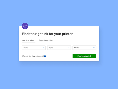 Ink Finder ecommerce ecommerce design finder inkfinder printer printerink productdesign samsclub search uiux ux ux design walmartecommerce