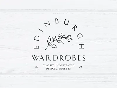 Edinburgh Wardrobes branding flower flowers illustration leaf logo procreate vector