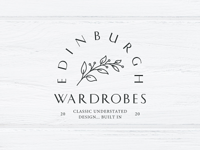 Edinburgh Wardrobes branding flower flowers illustration leaf logo procreate vector