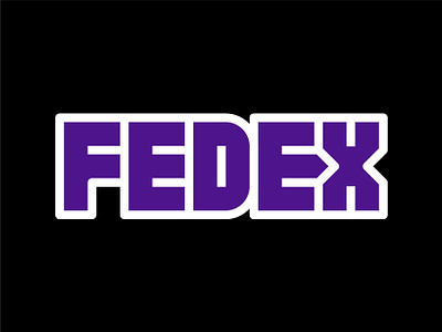 FedEx black bra design fedex graphic design illustration letter logo letters logo logo design logocreation logodesign logotype new logo purple rebranding sandro type design vector