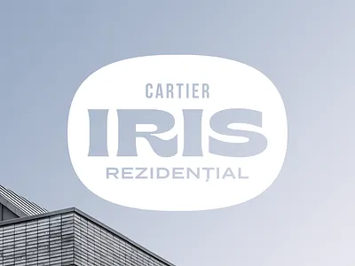 Iris badge brand branding font letters logo logotype real estate real estate logo texture type