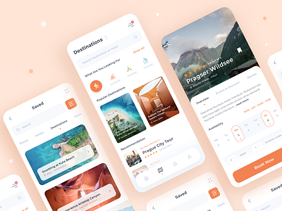 Travel UI App Concept app city clean destination interface ios iphone minimal ticket tourism travel agency travelling travelling app ui ux vacation