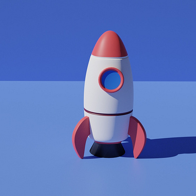 Rocket 3D blender blender3d lowpolyart rocket toon