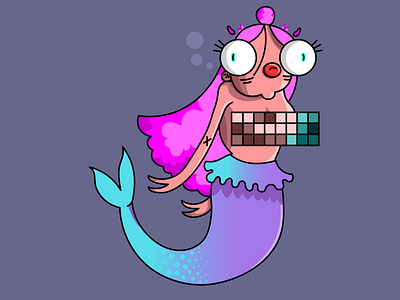 mermaid character character design characterdesign flat illustration illustrator mermaid mermaids vector