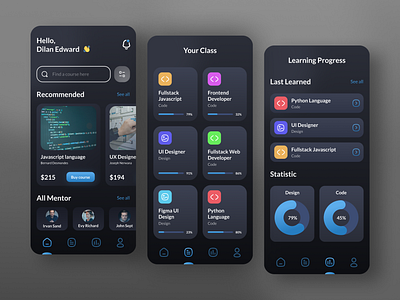 Course App app design interface interfacedesign ui ui design uidesign uiux ux uxdesign