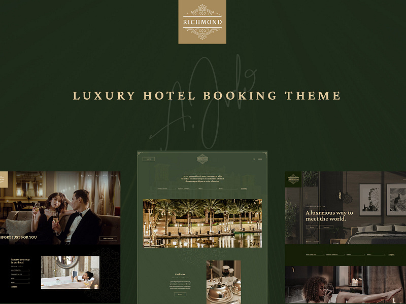 Richmond - Luxury Hotel Booking Theme layout responsive template theme wordpress