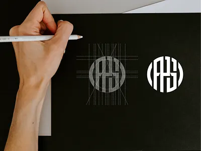 APS monogram logo abstract achitecture aps brand circle design icon lettering logo monogram symbol vector