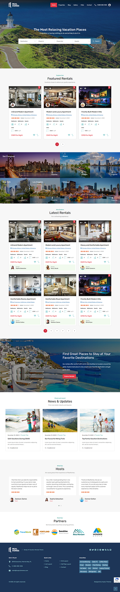 Vacation Rentals Real estate company website dropshipping store ecommerce design ecommerce shop landingpage logo mailchimp automation shopify web woocommerce wordpress