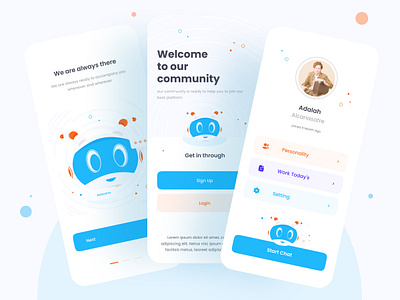 Chat Bot Apps bot bottle branding chat chat app chatbot chatting clean design message minimal onboarding ui uiux website