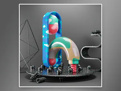 H - 36 days of type 36daysoftyp 36daysoftype08 3dtype 3dtypeinspiration 3dtypography abstractpack abstractshapes abstracttypography artoftype blender blendercommunity thedailytype thedesignfix typedesign typegang typography