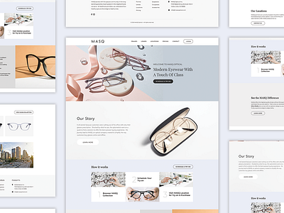 MASQ - Website Design branding design typography ui ux vector web design website