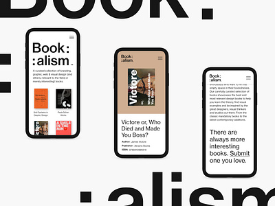 Bookalism: Website mobile branding design design books digital design graphic design minimal ui webdesign website