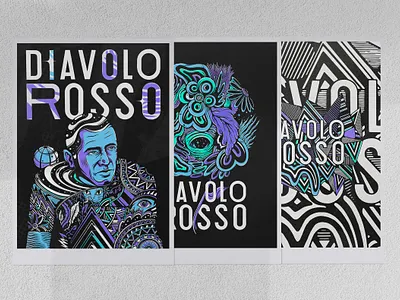 Diavolo Rosso Illustrations animation brand branding collage color design flowers graphic design illustration logo nature pizza type typography ui ux vector