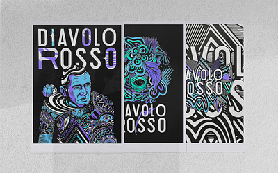 Diavolo Rosso Illustrations animation brand branding collage color design flowers graphic design illustration logo nature pizza type typography ui ux vector