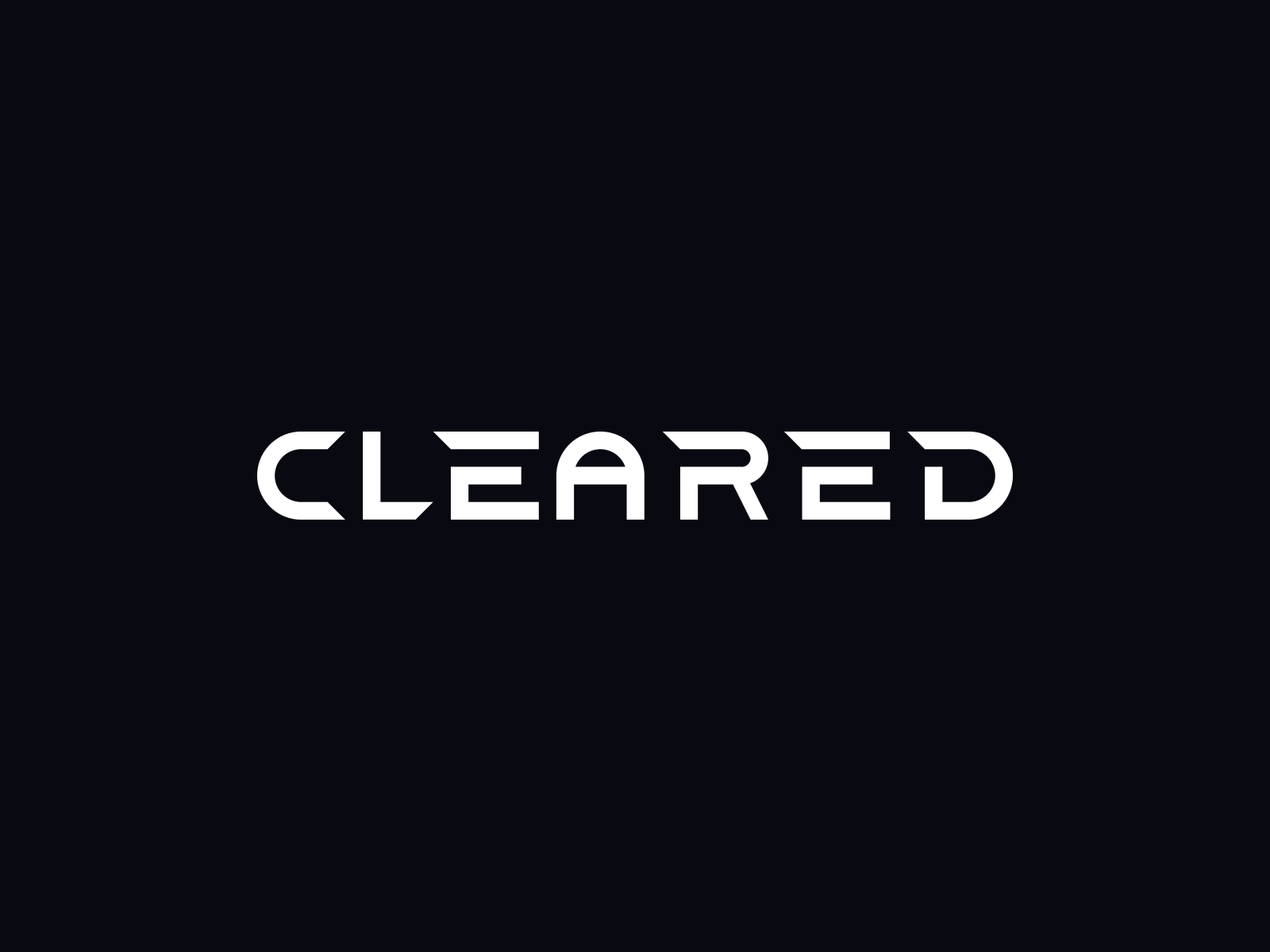 Cleared wordmark concept abstract brand branding creative creativelogo cybersecurity design letter lettermark logo logotype mark monogram software symbol tech technology wordmark