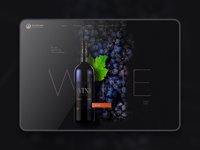 Winery Website beautiful website dark mode design easy design figma gorgeous website landing page minimal design minimalistic website trendy design ui ui design ux ux design website wine industry winery