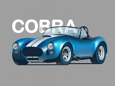 Cobra 1967 car cardesign carillustration illustration transportation transportationillustration