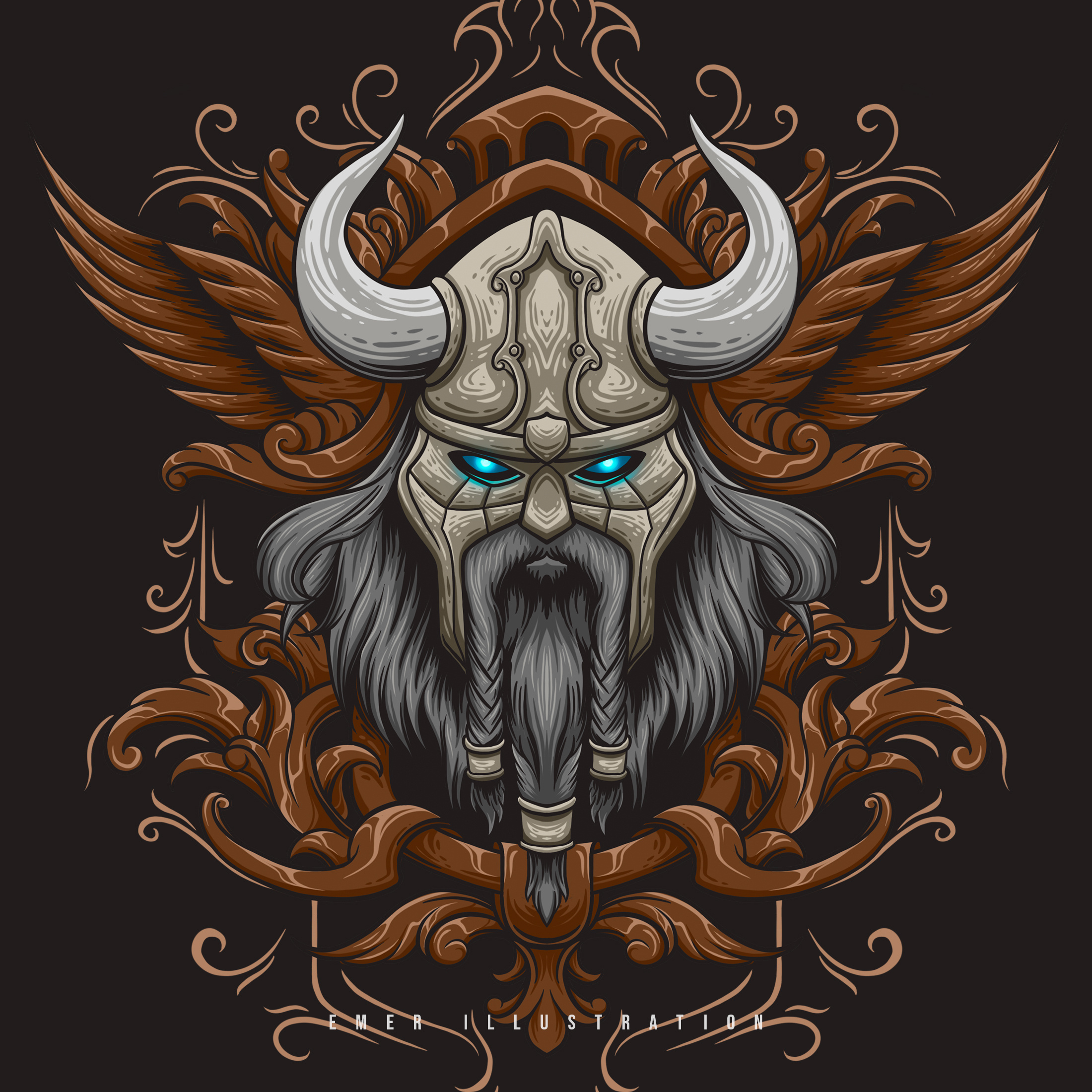 BLOODAXE animal apparel branding clothing design graphic design illustration king knight logo superhero swing thunder vector viking vintage warrior